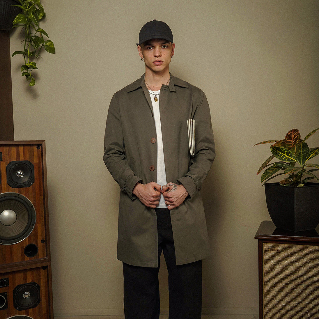 Trench Pilotero Slim Fit